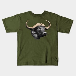 African Buffalo Kids T-Shirt